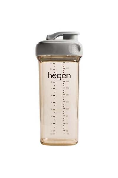 Hegen Drinking Bottle PPSU 330 ml, 24 Months +, Grey
