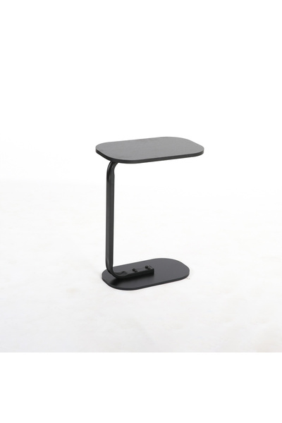 DEC13 Black wooden single serving table