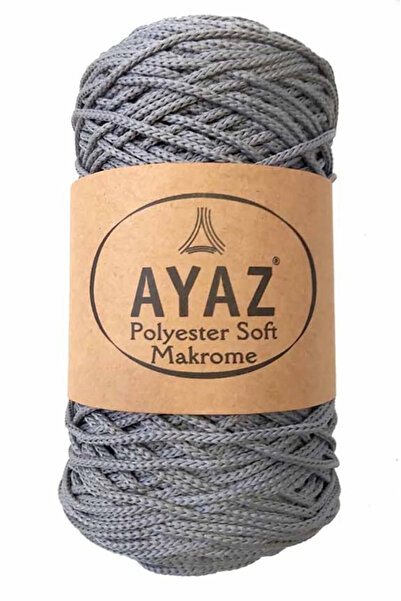 Ayaz Πολυεστέρας Μαλακό Σχοινί Μακραμέ 1130 Γκρι