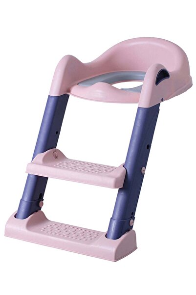 Eazy Kids Step Stool Foldable Potty Trainer Seat - Pink