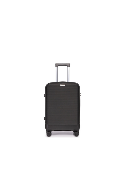 Prince Travelling Prince Hard Luggage (8 Wheels) Glider 24 Inch - 62 Litre Medium - Black