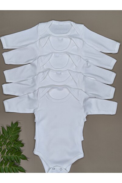 Rany Baby Kids 5 Li Uzun Kollu Çıtçıtlı bebek kız erkek body uzun kollu