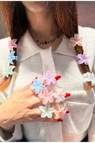 DOĞALYA 3 bucăți de cataramă colorată cu flori de lotus de 3,5 cm