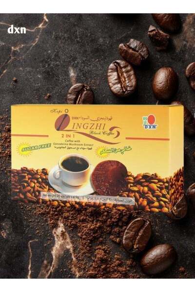 DXN قهوة لينجزي السوداء 20 كيس × 4.5 جرام
