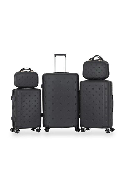 Red Sea طقم شنط سفر دبش عرائس - مكون من 5 قطع يشمل 3 شنط تروللي وشنطتين للمكي...