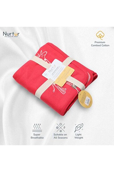 Nurtur Soft Baby Blankets For Boys And Girls 100% Combed Cotton Lightweight Fleece