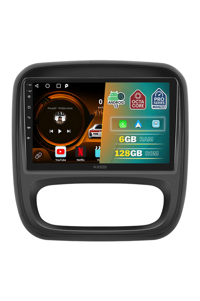 MaxTech Navigație dedicată pentru Renault Trafic 3 (2014-2022) / Opel Vivaro B (2015-2019), 6 GB RAM, 128 GB ROM