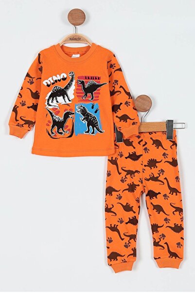 BEBENAZ Cotton Colorful Dino Printed Dinosaur Baby Boy Pajamas Set