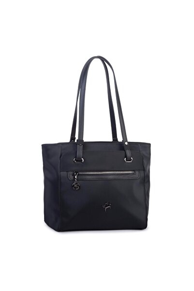 Nas Bag Kadın Büyük Boy Omuz Çantası Siyah Buzzy