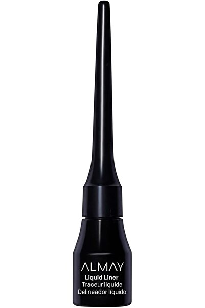 ALMAY Liquid Eyeliner, Waterproof, Fade-Proof Eye Makeup, Easy-to-Apply Liner Brush, 221 Black, 0.1 Oz