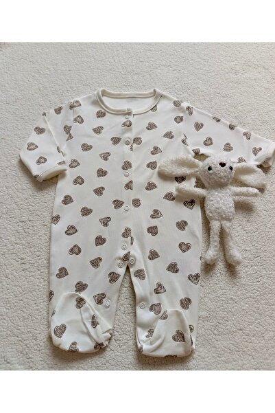 Bilge Trend Baby Girl Boy 100% Cotton 3 Pieces Combed Cotton Buttoned Jumpsuit Set