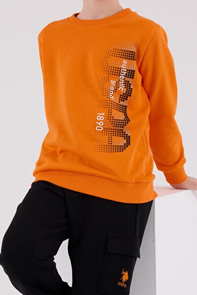 U.S. Polo Assn. Erkek Çocuk Uzun Kollu Kargo Cepli Pijama Eşofman Takımı