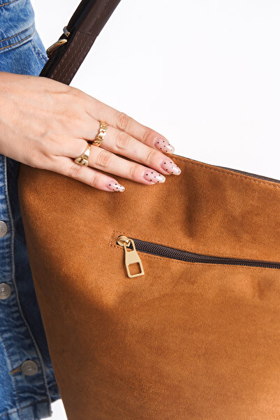 Solo Bag Women's Suede Soft Shoulder Handle Crossbody Bag