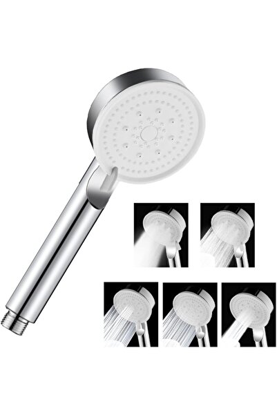 COOYA High Pressure Shower Head,Handheld 5 Modes Adjustable,with Visible Turbofan Blades,360° Rotating