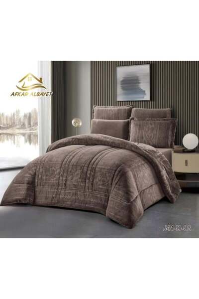 afkar ksa Luxury Winter Bedspread Set 6 Pieces Twin Size