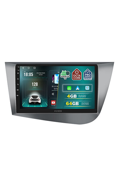 MaxTech Navigație dedicată Seat Leon Mk2 2005-2012, 4 GB RAM 64 GB ROM OctaCore, Carplay și Android Auto