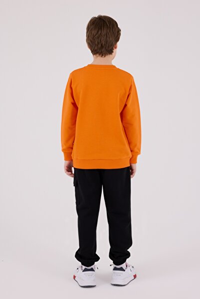 U.S. Polo Assn. Erkek Çocuk Uzun Kollu Kargo Cepli Pijama Eşofman Takımı