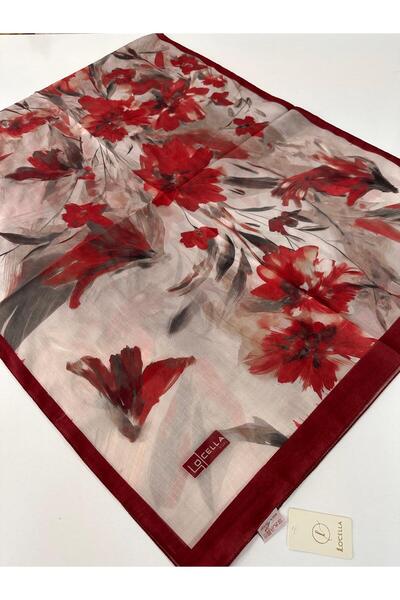 locella Cotton Voile Burgundy Series Shawl Lwd1305