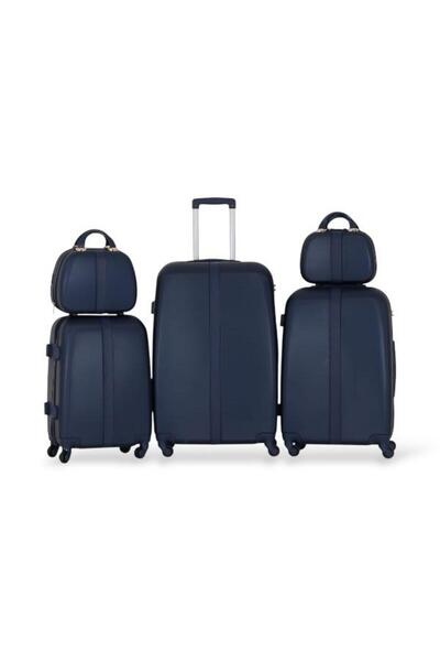 Red Sea طقم شنط سفر عرائس - مكون من 5 قطع يشمل 3 شنط تروللي وشنطتين للمكياج -بكفرات مرنة - 360 درجه