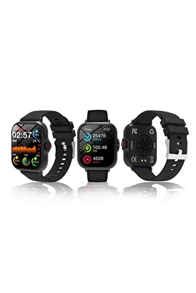 OEM Black Smartwatch Call Answering, Pedometer, Blood Pressure Measurement, Heart Rate Blood Oxygen Level etc.