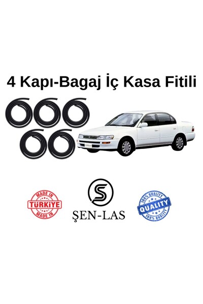 Şen-las Kauçuk Market Toyota Corolla (1991-1998) Şen-Las 4 Kapı + Bagaj Fitil...