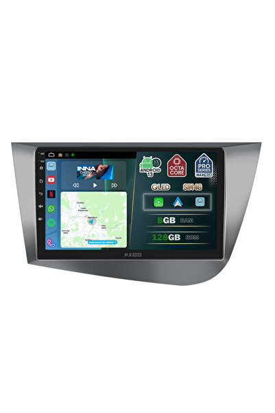 MaxTech Navigație dedicată Seat Leon Mk2 2005-2012, 8 GB RAM, 128 GB ROM, OctaCore, Carplay și Android Auto