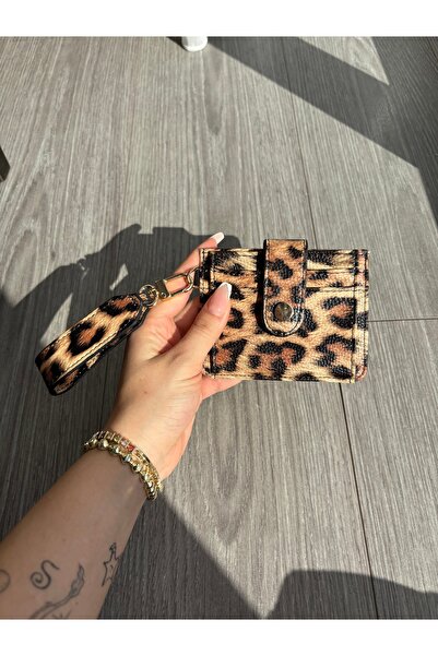 yako Sare Keychain Detailed Zippered Women's Mini Card Holder