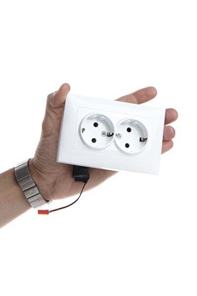 SMT SECURITY Professional GSM Spy Microphone Integrated into Double Socket - Voice Activation