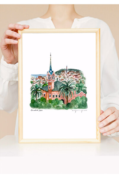 Lart du Leon Barcelona Artprint Tablo | Suluboya Resim/İllüstrasyon | Sanat B...