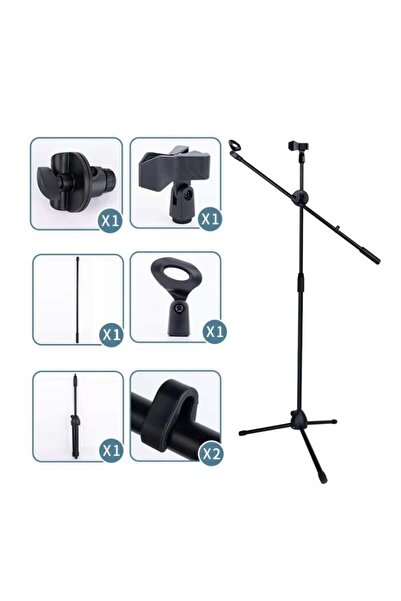 StrikingPower World Voiceover Giant Akrobat Mikrofon Standı - Enstrüman Ve Solist Tipi Mikrofon Sehpası