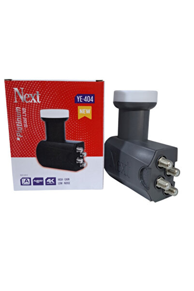 ANKTEK 10 Metre Anten Kablosu 4K Full Hd + 70 Cm Çanak + 4'lü Lnb YE 404 + 4 Contalı Konnektör (NEXT)