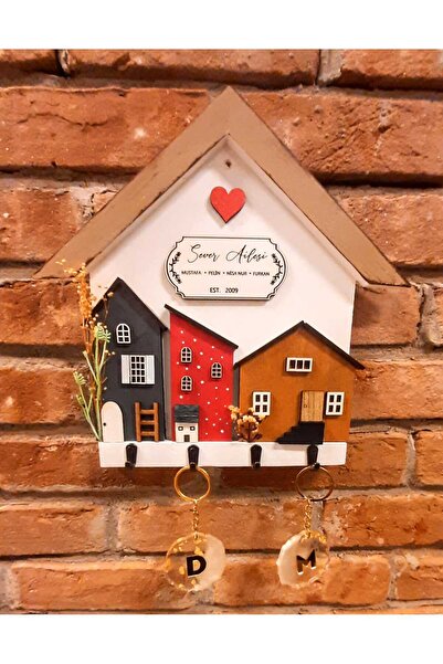 PSAcraft Duvar Dekorasyonu Anahtarlık Askısı 27 x 27 cm