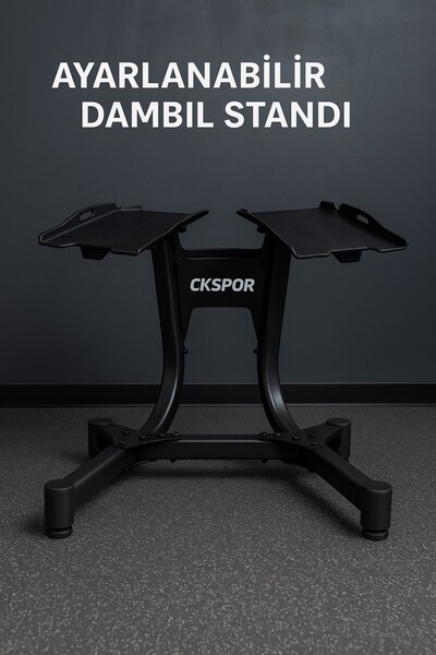 CKSpor Ayarlanabilir Dambıl Standı Dayanıklı ve Ergonomik Tasarım Ev & Spor S...