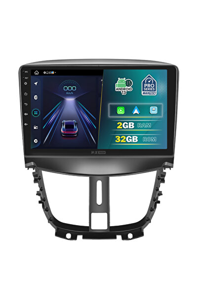 MaxTech Navigatie Peugeot 207 (2009-2013) dedicata, 2 GB Ram 32 GB Rom, Carplay & Android auto, Ecran 9” HD