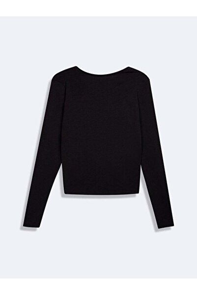 Ltb PAMARA Kadın V Yaka Uzun Kollu T-Shirt