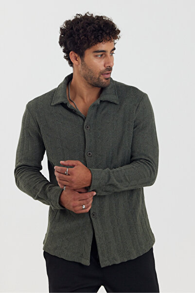 Weyeze Πλεκτό πουκάμισο με σχέδιο 19715WYZ