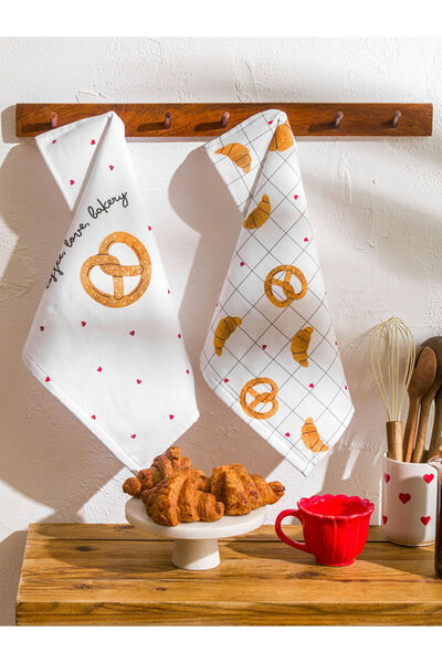 LC Waikiki Rmz Gi̇yi̇m Farkiyla Printed Drying Cloth 2-Pack 40X50 cm