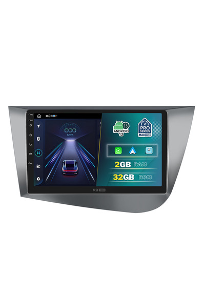 MaxTech Navigație dedicată Seat Leon Mk2 2005-2012, 2 GB RAM, 32 GB ROM, Carplay și Android Auto, Ecran 9” HD