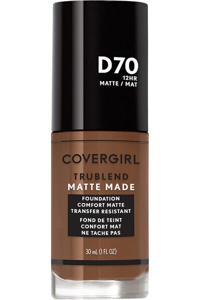 covergirl TruBlend Matte Made Liquid Foundation, D70 Cappuccino, 1 Fl Oz (Pack of 1)
