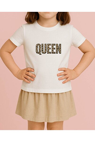 TREND YANKI تي شيرت للأطفال للجنسين (ليوبارد كوين)