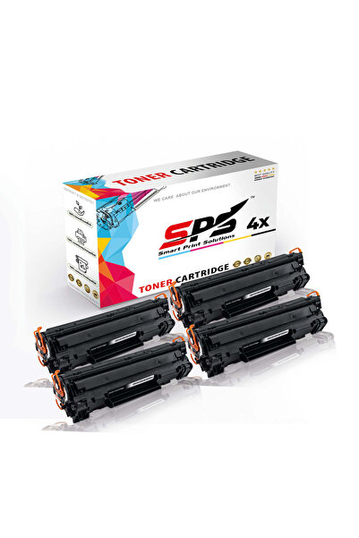 Smart Print Solutions خراطيش حبر متوافقة مع SPS لطابعات HP | CB436A 36A | 4 خ...