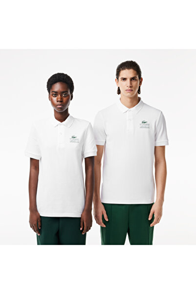 Lacoste Signature Print Stretch Pique Polo Shirt - PH1136-00-001