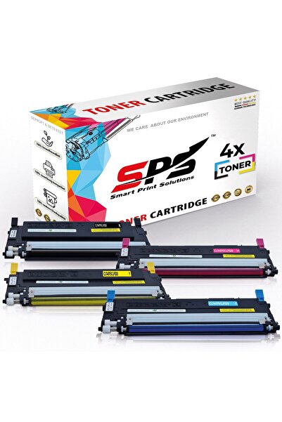 Smart Print Solutions خراطيش حبر متوافقة مع SPS لطابعات سامسونج | CLT-407S | 4 ألوان متعددة | إنتاجية تصل إلى 1500 صفحة