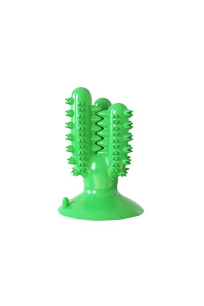 Doty Jucărie de mestecat din silicon pentru câini - Cactus Friend cu ventuză, verde, 13x9 cm