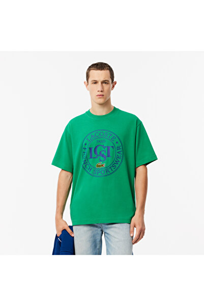 Lacoste Loose Fit Heavy Cotton Printed T-shirt - TH2753-00-LDM