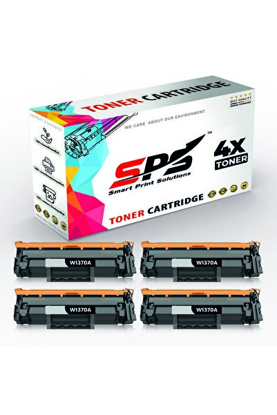 Smart Print Solutions خراطيش حبر متوافقة مع SPS لطابعات HP | W1370A 137A | 4 خراطيش حبر سوداء | 1000 صفحة