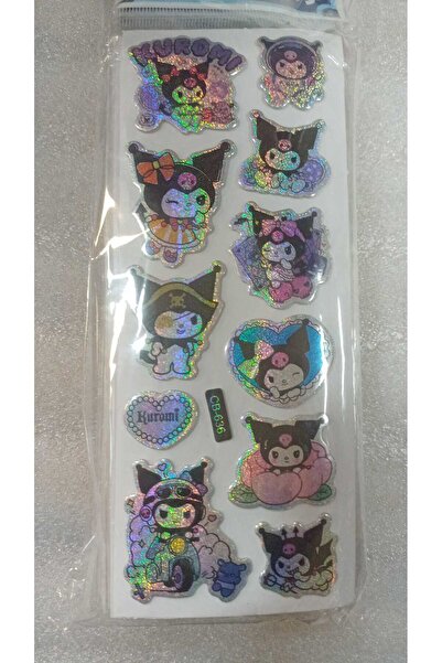 BADE TOYS Sparkly STICKERS KUROMİ Temalı Kabartma Stıcker 4 Kartela