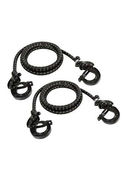 Lampa Set of 2 elastic cords LAM60178, 150 cm, with adjustable plastic hooks