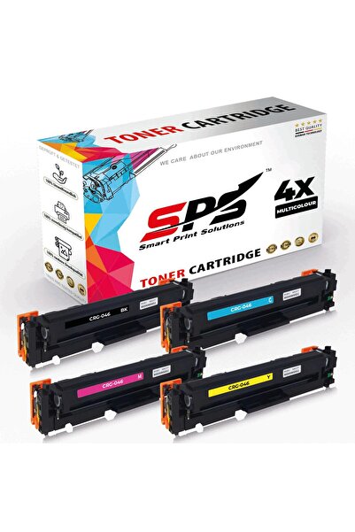 Smart Print Solutions خراطيش حبر متوافقة مع SPS لطابعات كانون | CRG-046 | 4 ألوان متعددة | إنتاجية تصل إلى 2300 صفحة