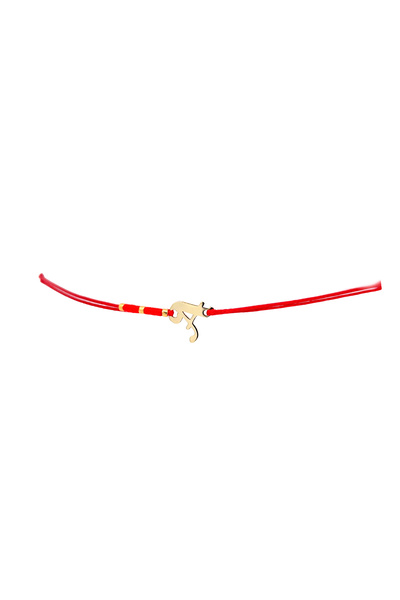 Ermara Jewelry Bratara cu initiala "A" din aur 14 K